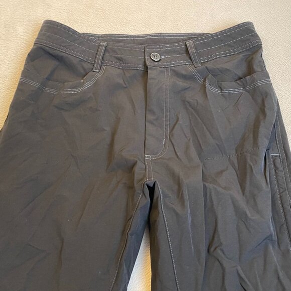 Swiss Tech Mens Cargo Pants 32x30  Black Soot Stretch Nylon Spandex Mix - Picture 9 of 12